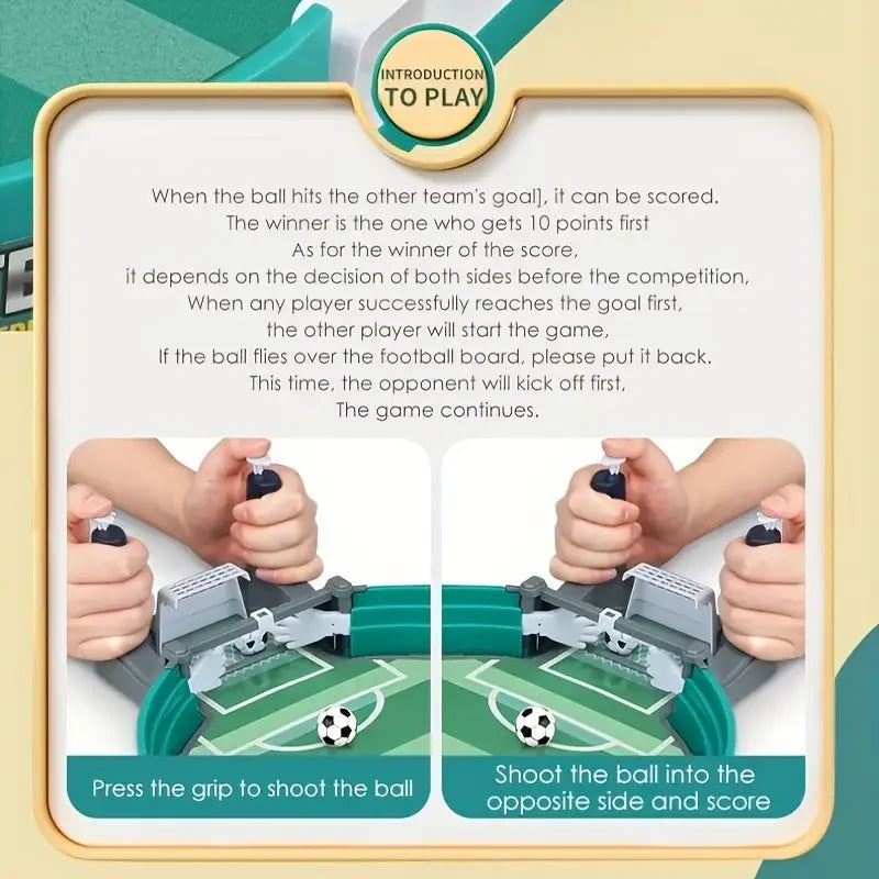 Minifutbolín de Mesa Portátil - Juego Interactivo Familiar