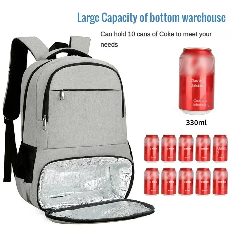 Mochila con aislante térmico para comidas y bebidas
