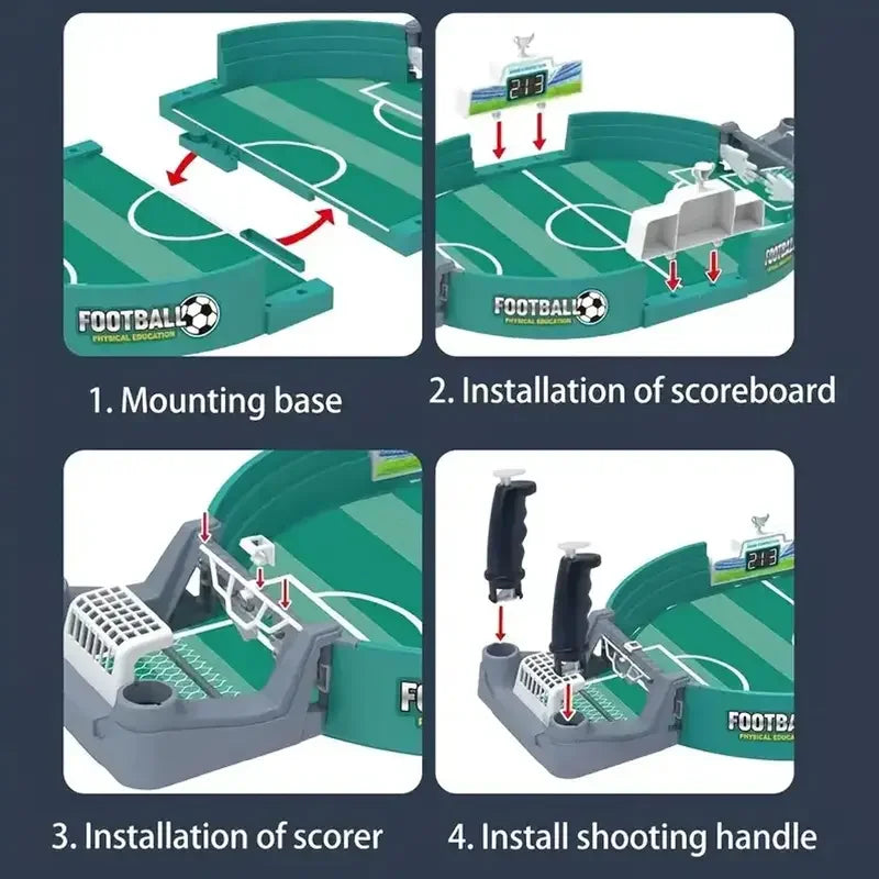 Minifutbolín de Mesa Portátil - Juego Interactivo Familiar