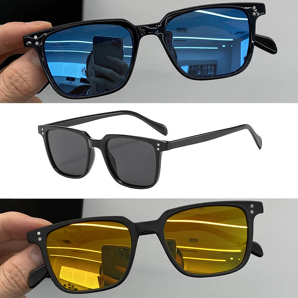 Rectangle Sunglasses Women Men Polygon Vintage Brand Designer Square Sun Glasses for Women Shades Female Eyewear Unisex Glasses